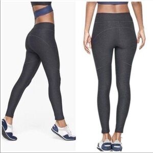 Outdoor Voices Women’s Leggings High Waist 7/8 Length Size Small Gray EUC Pants